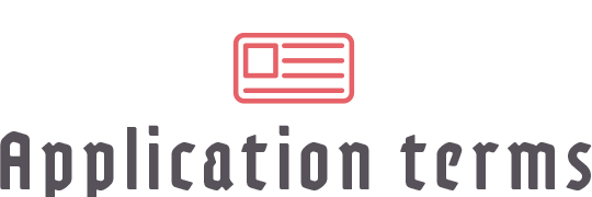 Application terms